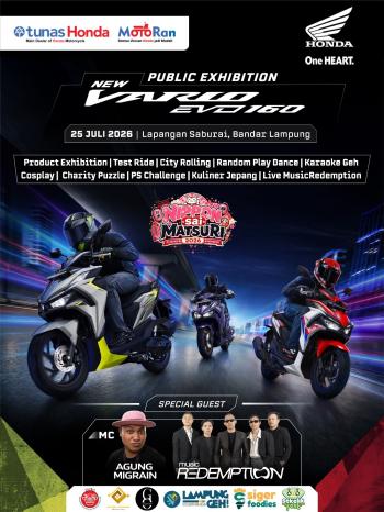 Honda Hadirkan Pengalaman Berkendara dan Hiburan dalam Public Exhibition New Vario 160 EVO di Bandar Lampung